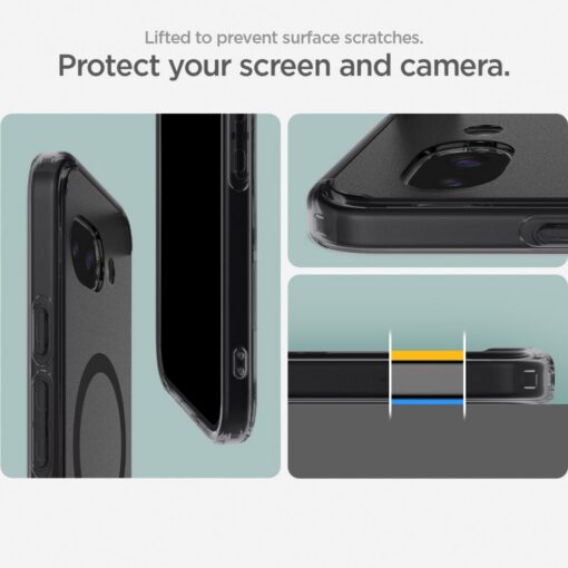 Spigen Ultra Hybrid Mag MagSafe Case for Google Pixel 9a Frost Black - Image 12