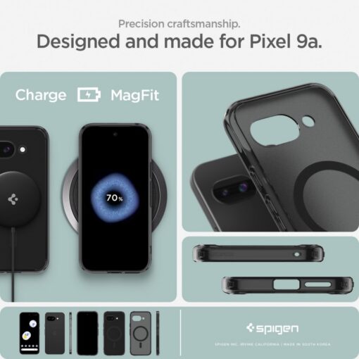 Spigen Ultra Hybrid Mag MagSafe Case for Google Pixel 9a Frost Black - Image 14
