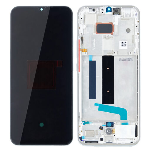 LCD Touchscreen - White, Xiaomi Mi 10 Lite (5G) - Original (varuosa)