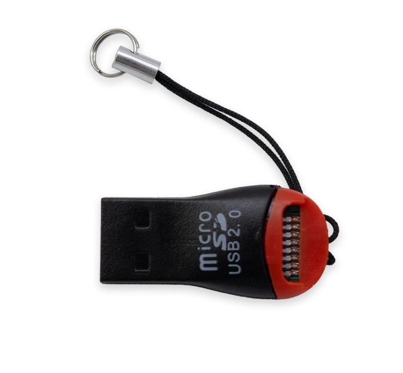 Card reader (microSD, USB 2.0) black