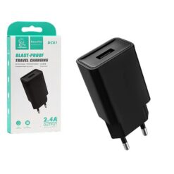 Charger Denmen (DC01B) (1xUSB 2.4A) black