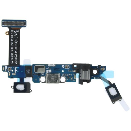Charging Board, Blue/Gold, Galaxy S6; SM-G920 - Original (varuosa)