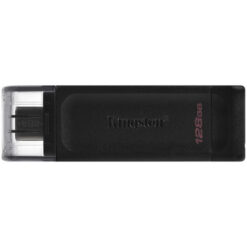 Mälupulk DataTraveler 70, 128GB, USB-C 3.2, must, Kingston
