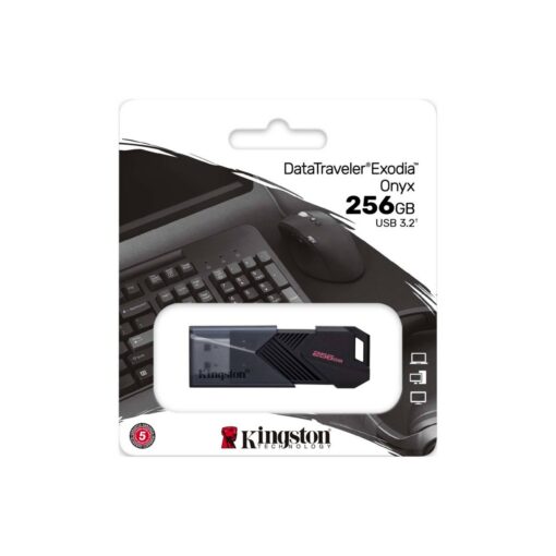 Mälupulk DataTraveler Exodia Onyx, 256GB, USB 3.2, must, Kingston - Image 3