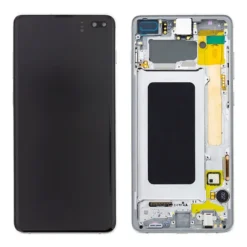 OLED Touchscreen - prism White, Galaxy S10 Plus; SM-G975F - Original (varuosa)