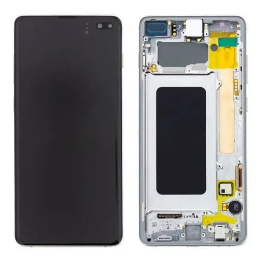 OLED Touchscreen - prism White, Galaxy S10 Plus; SM-G975F - Original (varuosa)