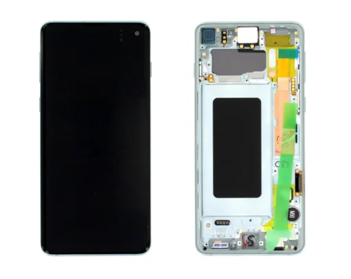 OLED Touchscreen - Green, Galaxy S10; SM-G973F - Original (varuosa)