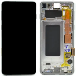 OLED Touchscreen - Silver, Galaxy S10; SM-G973F - Original (varuosa)