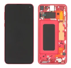 OLED Touchscreen - Cardinal red, Galaxy S10e; SM-G970F - Original (varuosa)