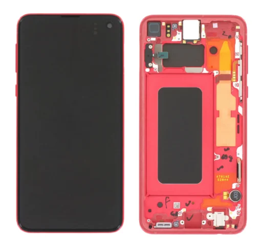OLED Touchscreen - Cardinal red, Galaxy S10e; SM-G970F - Original (varuosa)