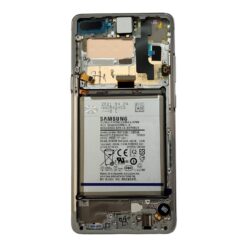 OLED Touchscreen (incl. battery) - Silver, Galaxy S10 (5G); SM-G977 - Original (varuosa)