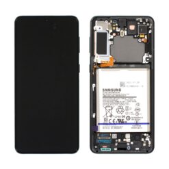 OLED Touchscreen (incl. battery + cam) - Phantom Black, Galaxy S21 Plus; SM-G996B - Original (varuosa)