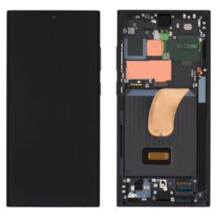 OLED Touchscreen (incl. pre-assembled frame) - Black, Galaxy S23 Ultra; SM-S918 - Original (varuosa)