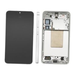 OLED Touchscreen (incl. pre-assembled frame) - Marble Grey, Galaxy S24Plus; SM-S926 - Original (varuosa)