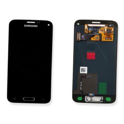 LCD Touchscreen - Black (incl. adhesive), Galaxy S5 mini; SM-G800 - Original (varuosa)