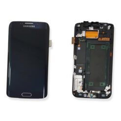 OLED Touchscreen (incl. adhesive) - Black, Galaxy S6 Edge; SM-G925 - Original (varuosa)
