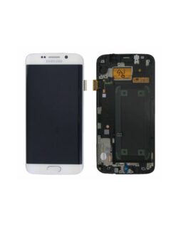 OLED Touchscreen - White (incl. adhesive), Galaxy S6 Edge; SM-G925 - Original (varuosa)
