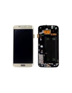 OLED Touchscreen (incl. adhesive) - Gold, Galaxy S6 Edge; SM-G925 - Original (varuosa)