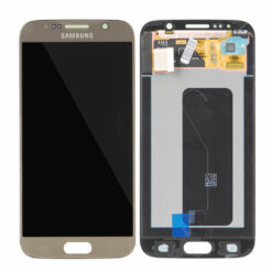 OLED Touchscreen (incl. adhesive) - Gold, Galaxy S6; SM-G920 - Original (varuosa)