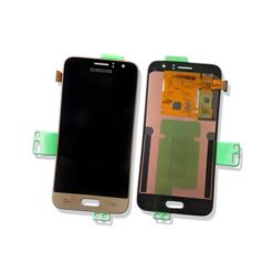 OLED Touchscreen (incl. adhesive) - Gold, Galaxy J1 (2016); SM-J120 - Original (varuosa)