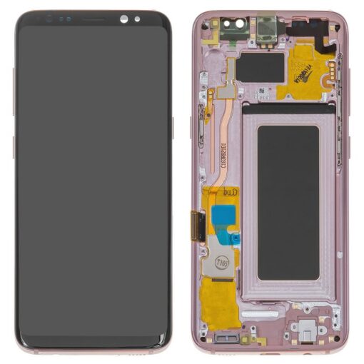 OLED Touchscreen - Pink (excl. adhesive), Galaxy S8; SM-G950 - Original (varuosa)