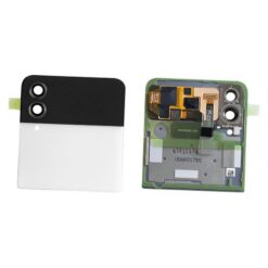 OLED Touchscreen (outer) - White, Galaxy Z Flip4, SM-F721B - Original (varuosa)