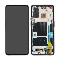 LCD Touchscreen (Refurb & incl. frame) - Black, OnePlus 9 - Refurbished (varuosa)
