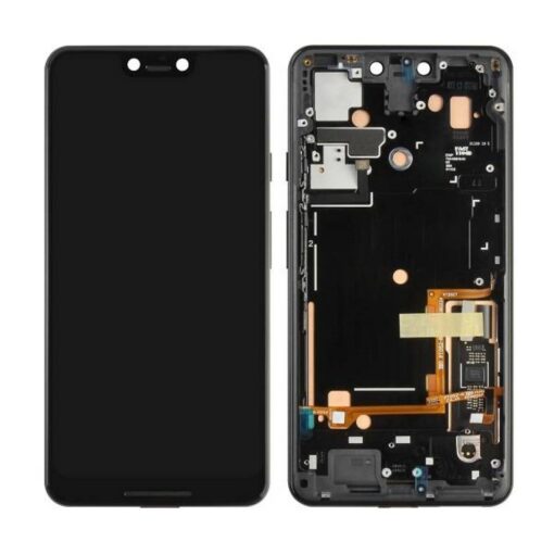 LCD Touchscreen (Refurb & incl. frame) - Just Black, Google Pixel 3 XL - Refurbished (varuosa)