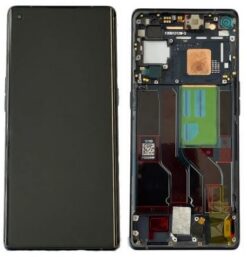 LCD screen Oppo Reno5 Pro 5G with touch screen with frame Black original (used Grade C)