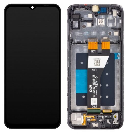 LCD screen Samsung A146 A14 5G 2023 with touch screen and frame Black original (used Grade C)