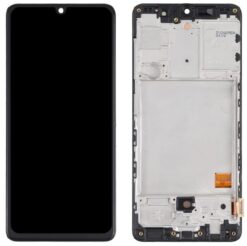 LCD screen Samsung A415 A41 2020 with touch screen and frame Black (TFT version) HQ