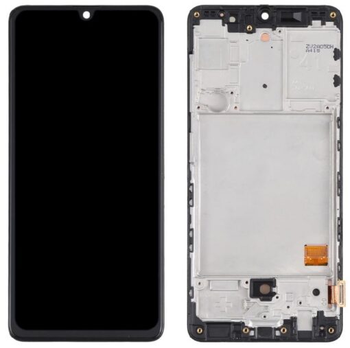 LCD screen Samsung A415 A41 2020 with touch screen and frame Black (TFT version) HQ
