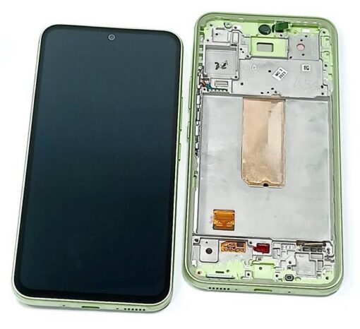 LCD screen Samsung A546 A54 5G 2023 with touch screen and frame Lime original (used Grade A)