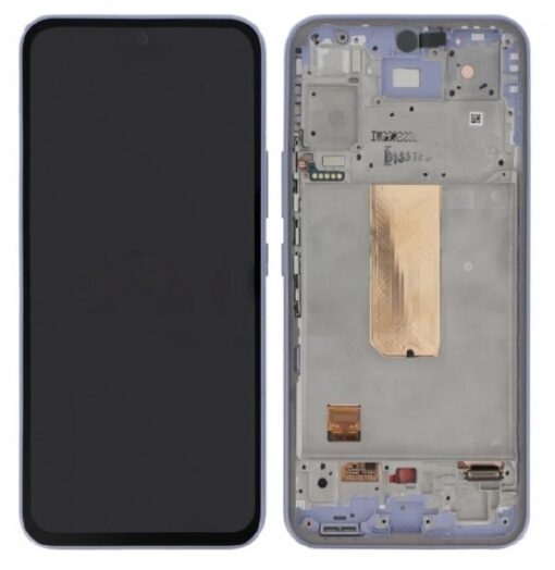 LCD screen Samsung A546 A54 5G 2023 with touch screen and frame Violet original (used Grade B)