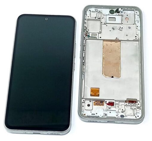 LCD screen Samsung A546 A54 5G 2023 with touch screen and frame White original (used Grade B)