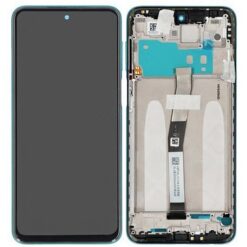 LCD screen Xiaomi Redmi Note 9 Pro/Note 9S with touch screen with frame Green original (service pack)