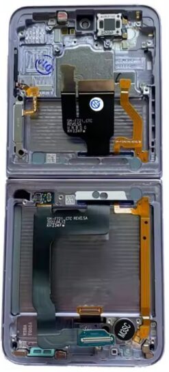 Middle housing Samsung F721 Z Flip4 5G Blue originalus (used Grade B)