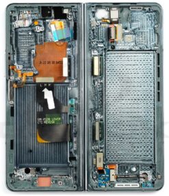 Middle housing Samsung F936 Z Fold4 5G Graygreen originalus (used Grade B)