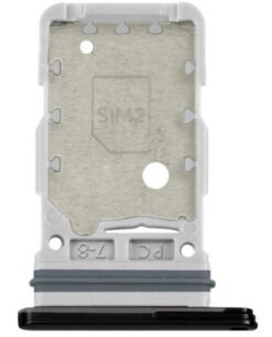 SIM card holder Samsung S918 S23 Ultra Dual Graphite Grey original (service pack)