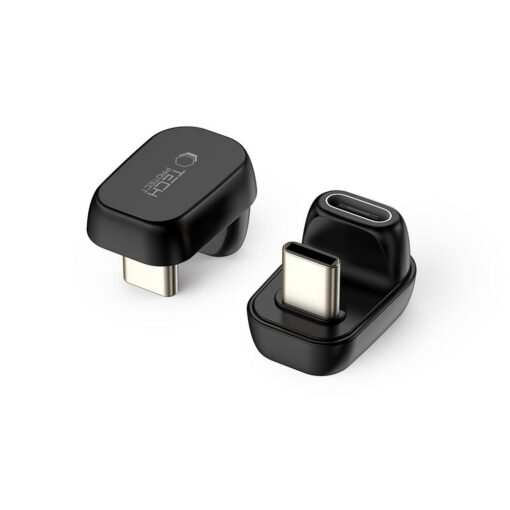 Nurgaadapter USB-C otsik -> USB-C pesa, 180 kraadi, hall, AA04, Tech-Protect
