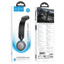 Wireless car charger+holder Hoco (HW29) (MagSafe 15W) for using on console/window black