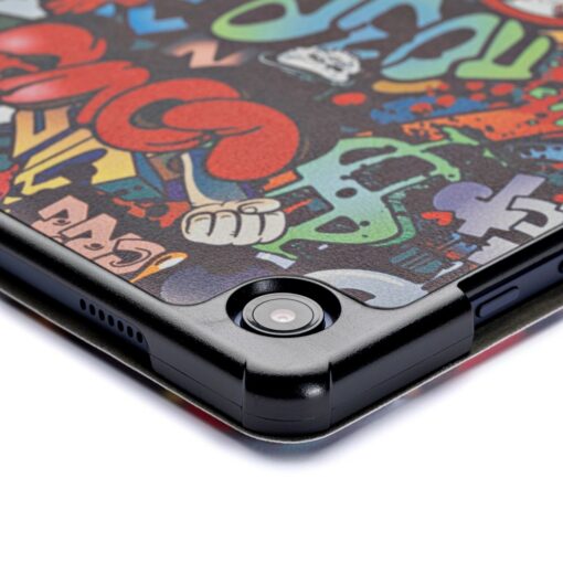 Telefoniümbris Reach Smart Leather Samsung X200/X205 Tab A8 10.5 2021 graffiti - Image 3