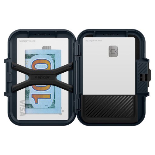 MagSafe kaarditasku Lock Fit (MagFit), magnetkinnitusega, sinakashall, Spigen - Image 9