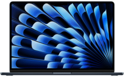 Apple MacBook Air 15" (2024) (M3 8-Core CPU, 10-Core GPU, 8GB RAM, 256GB SSD, INT) Midnight - (uus)