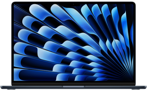 Apple MacBook Air 15" (2024) (M3 8-Core CPU, 10-Core GPU, 8GB RAM, 512GB SSD, INT) Midnight - (uus)