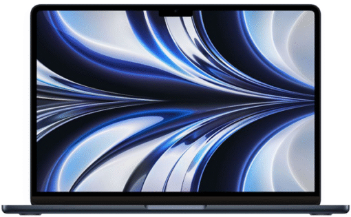 Apple MacBook Air 13" (2022) (M2 8-Core CPU, 8-Core GPU, 8GB RAM, 256GB SSD, INT) Midnight - (uus)