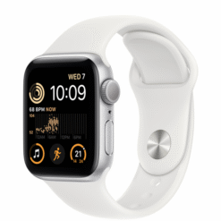 Apple Watch SE (2022) GPS 40mm Silver Aluminum Case with White Sport Band - (uus)