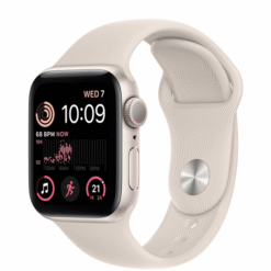 Apple Watch SE (2022) GPS 40mm Starlight Aluminum Case with Starlight Sport Band - (uus)