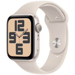 Apple Watch SE (2023) GPS 44mm Starlight Aluminum Case with Starlight Sport Band - M/L - (uus)