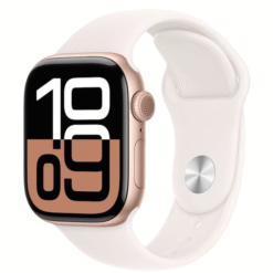 Apple Watch Series 10 GPS 42mm Rose Gold Aluminum Case with Light Blush Sport Band - M/L - (uus)